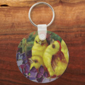 Porte-clés Salutations aux poussins de Pâques (Recto)