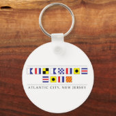 Porte-clés Salutations de Atlantic City (Recto)