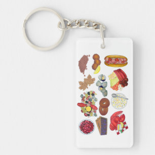 Porte-clés Salutations de Coastal New England Food Cuisine