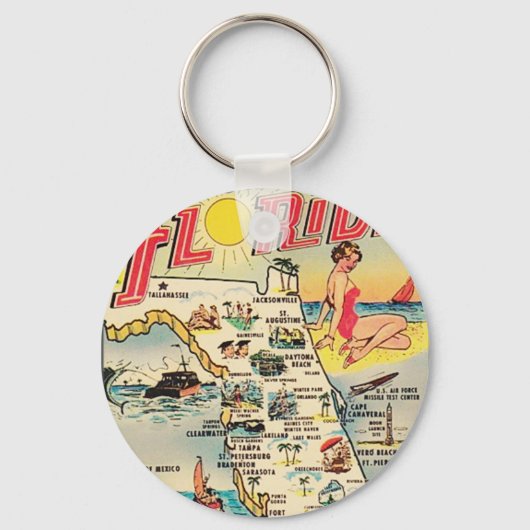 Porte-clés Salutations de Floride (Recto)
