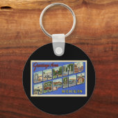 Porte-clés Salutations de Grand Rapids Michigan (Recto)