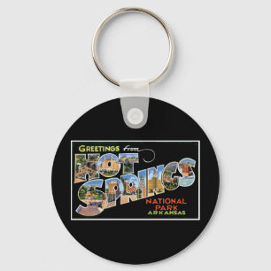 Porte-clés Salutations de Hot Springs !