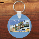 Porte-clés Salutations de Indiana ! (Recto)