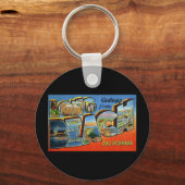 Porte-clés Salutations de Long Beach California (Recto)