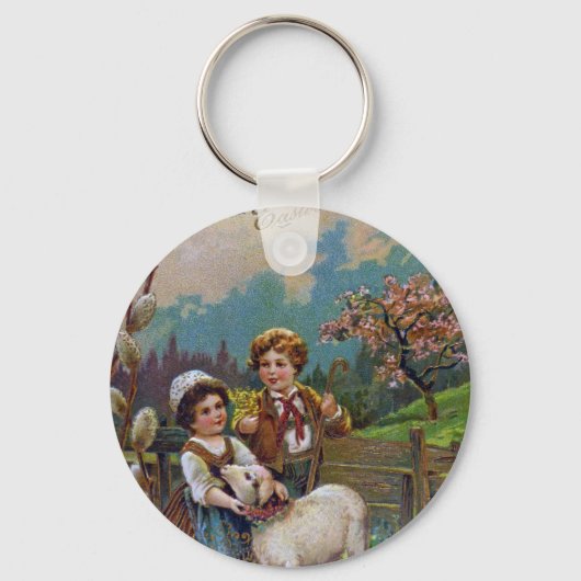 Porte-clés Salutations de Pâques 1908 (Recto)