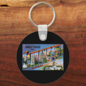 Porte-clés Salutations de Sacramento California (Recto)