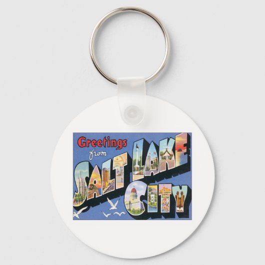 Porte-clés Salutations De Salt Lake City Utah (Recto)