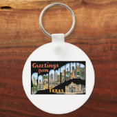 Porte-clés Salutations De San Antonio Texas (Recto)