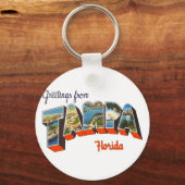 Porte-clés Salutations de Tampa, Floride (Recto)