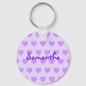 Porte-clés Samantha en violet (Recto)