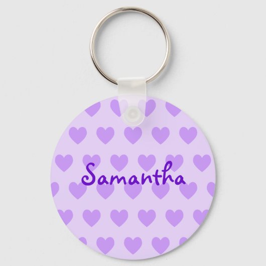 Porte-clés Samantha en violet (Recto)