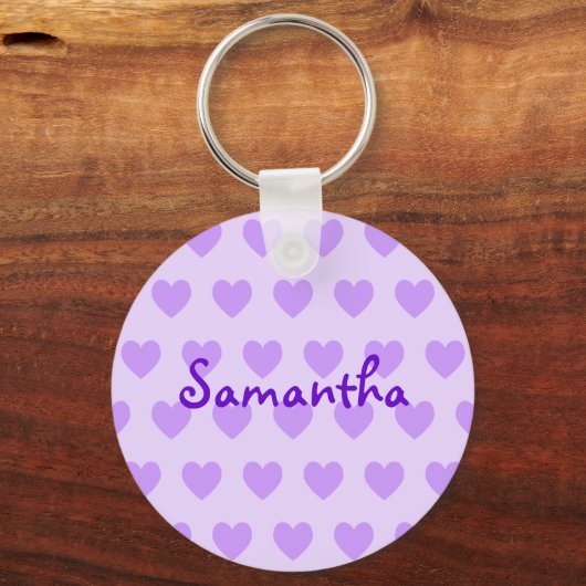 Porte-clés Samantha en violet (Recto)