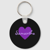 Porte-clés Samantha en violet (Recto)
