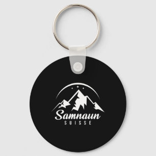 Porte-clés Samnaun Suisse Station de ski Ski Snowboard