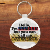 Porte-clés Samoan, mais appelez-moi Awesome (Recto)