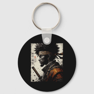 Porte-clés Samouraï Afro Américain Bushido Africain Vintage G