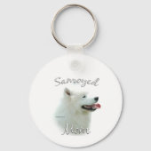 Porte-clés Samoyed Maman 2 (Recto)
