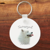 Porte-clés Samoyed Maman 2 (Recto)