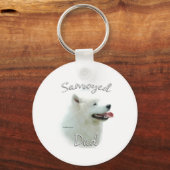 Porte-clés Samoyed Papa 2 (Recto)