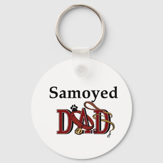 Porte-clés Samoyed Papa Cadfts (Recto)