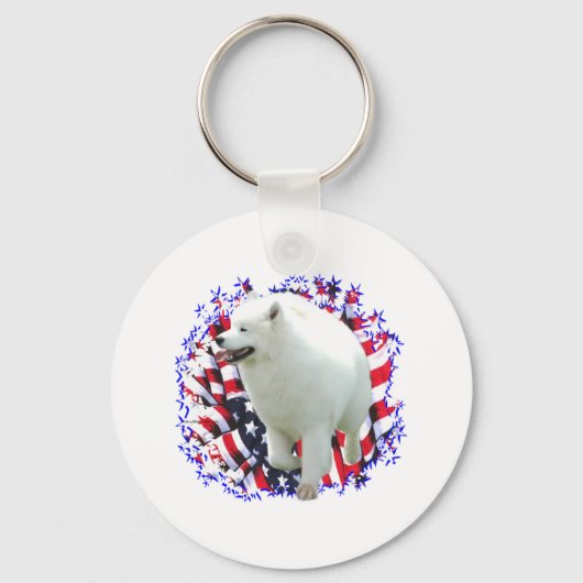 Porte-clés Samoyed Patriot (Recto)