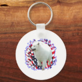 Porte-clés Samoyed Patriot (Recto)