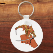 Porte-clés Samurai 6 ~ Ninjas Martial Arts Guerrier Imaginair (Recto)