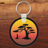 Porte-clés Samurai sous Bonsai Tree - Porte - clé (Recto)