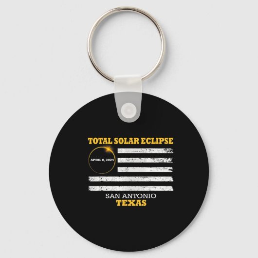 Porte-clés San Antonio 2024 Solar Eclipse 2024 040824 Eclipse (Recto)
