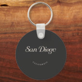 Porte-clés San Diego California White Font (Recto)
