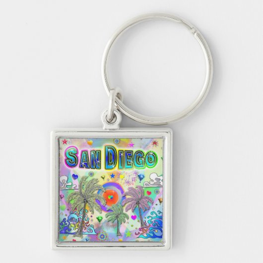 Porte-clés San Diego Deep Dream (Devant)