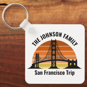 Porte-clés San Francisco Bridge Sunset Custom Triage Souvenir