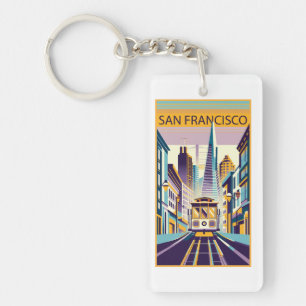 Porte-clés San Francisco California Art Déco
