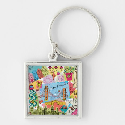 Porte-clés San Francisco, Californie (Devant)