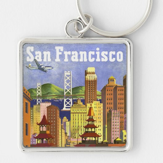 Porte-clés San Francisco vintage (Devant)