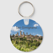 Porte-clés San Gimignano Toscane Italie Panorama Souvenir (Recto)