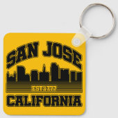Porte-clés San Jose, Californie (Dos)