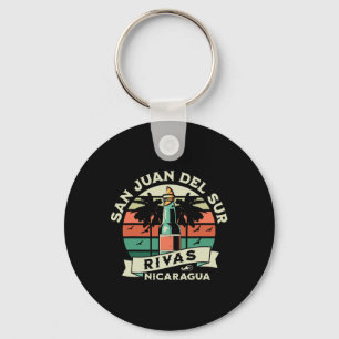 Porte-clés San Juan Del Sur Rivas Nicaragua Carte Artesanía S