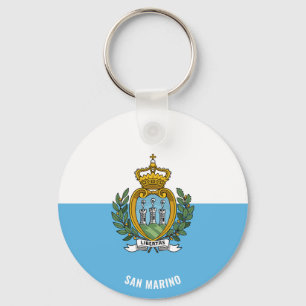 Porte-clés San Marino Drapeau charmant patriotique