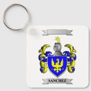 Porte-clés Sanchez Nom de famille et blason