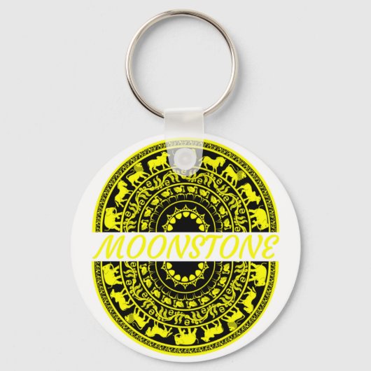 Porte-clés Sandakada pahana - pierre lune traditionnelle du S (Recto)