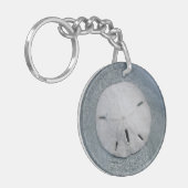 Porte-clés Sanddollar sur la plage| Île de Sanibel, Floride (Devant gauche)