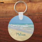 Porte-clés Sandpiper en bord de mer | Belle plage (Recto)