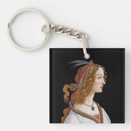 Porte-clés Sandro Botticelli - Portrait de Simonetta Vespucci (Devant)
