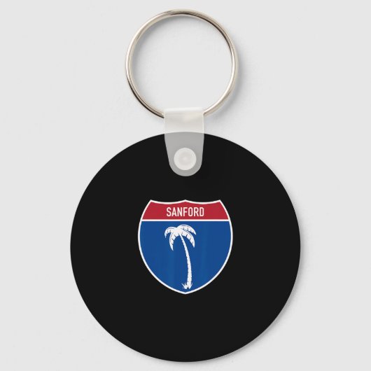 Porte-clés Sanford Floride Fl Interstate Highway Vacances Sou (Recto)