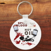Porte-clés Sang déversé, pas Porte - clé pétrolier (Recto)