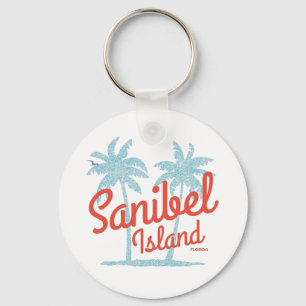 Porte-clés Sanibel Island Floride Golfe Côte Souvenir