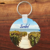 Porte-clés Sanibel Island Floride Plage Océan (Recto)