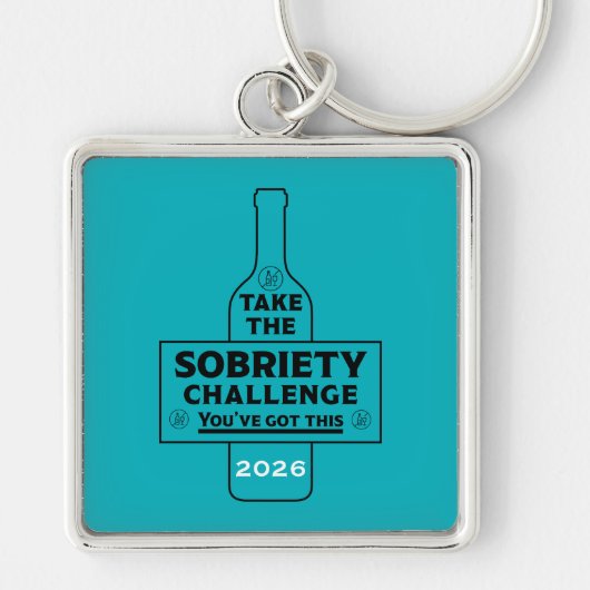Porte-clés Sans Alcool Et Sobre (Devant)