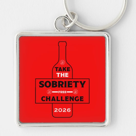 Porte-clés Sans Alcool Et Sobre (Devant)